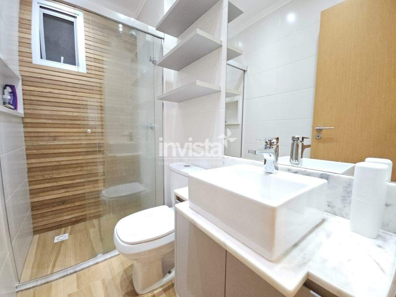 Apartamento mobiliado no bairro Boqueir&atilde;o - Santos
