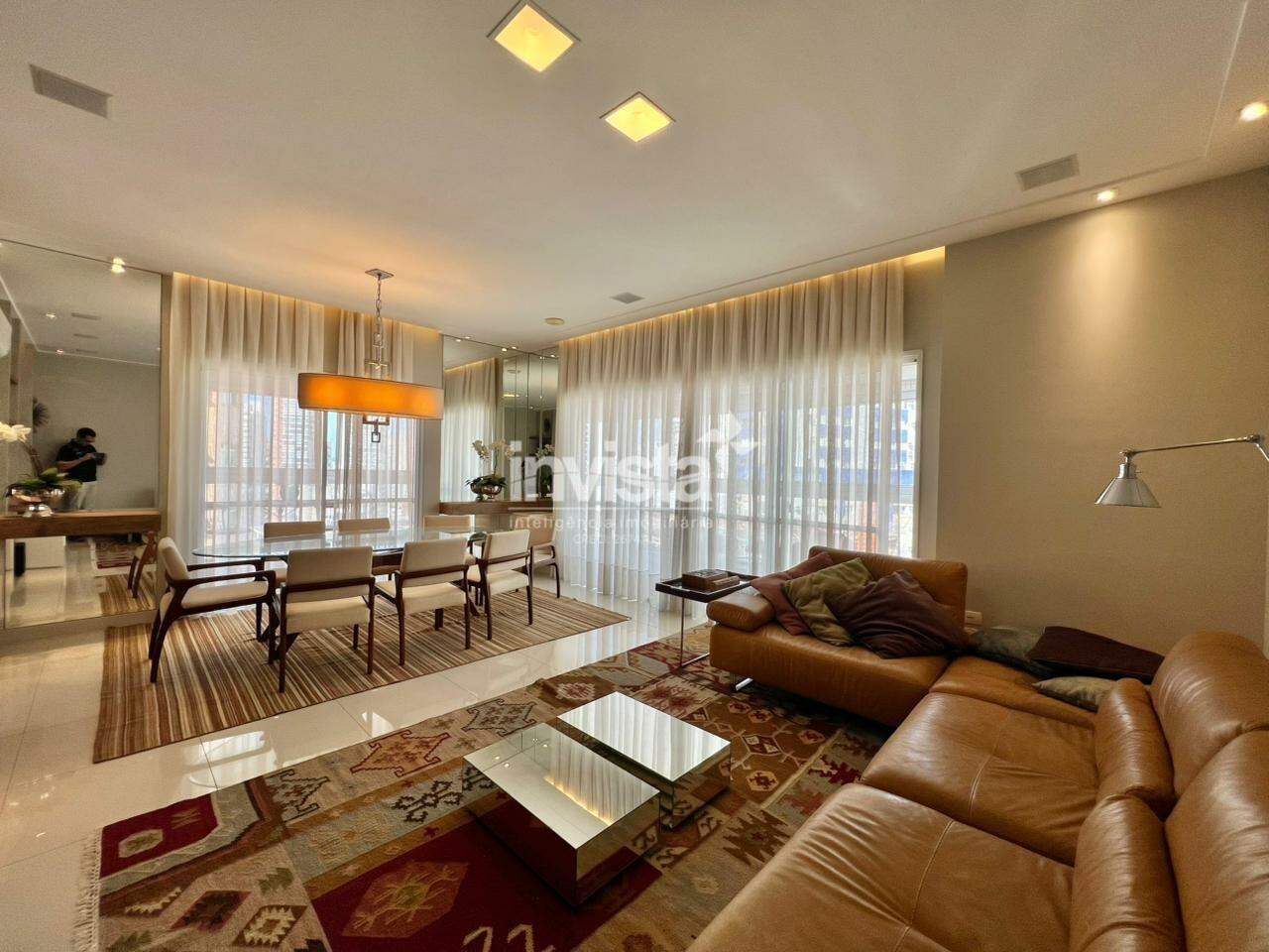 C&oacute;digo: 43057 R$ 2.280.000,00 Apartamento &agrave; venda em Santos-SP no bairro Boqueir&atilde;o, com 3 dormit&oacute;rios e 160m&sup2; 160 m&sup2; 3 quartos 3 vagas - Santos