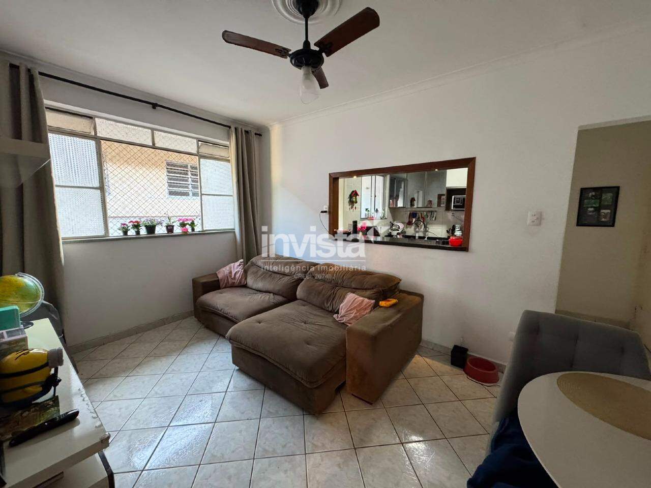 Apartamento &agrave; Venda na Ponta da Praia | 2 Dormit&oacute;rios | Varanda | Vista Livre | 1 Vaga de Garagem - Santos