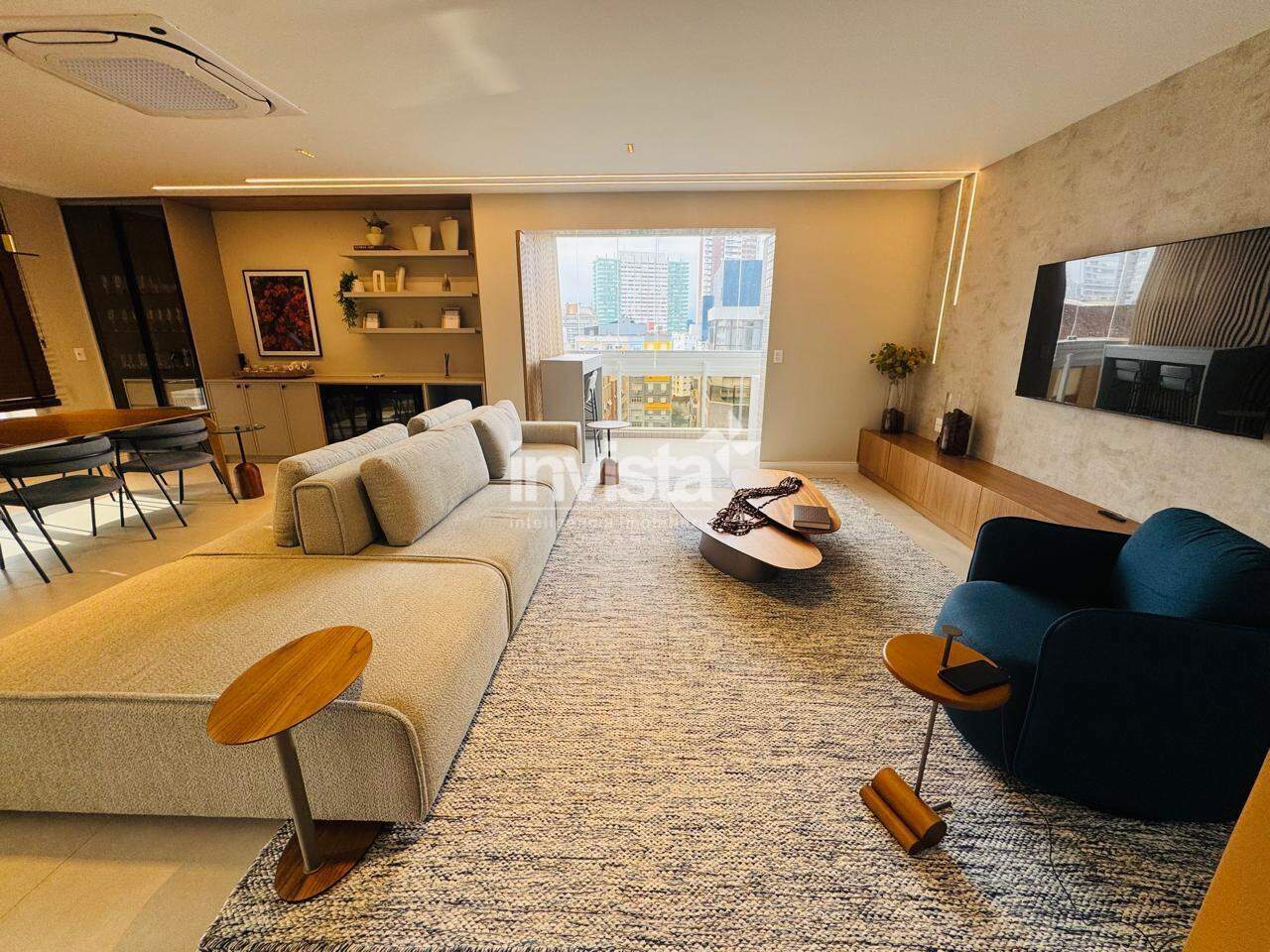 C&oacute;digo: 43089 R$ 25.000,00 Apartamento para alugar em Santos-SP no bairro Boqueir&atilde;o, com 3 dormit&oacute;rios e 214m&sup2; 214 m&sup2; 3 quartos 4 vagas - Santos