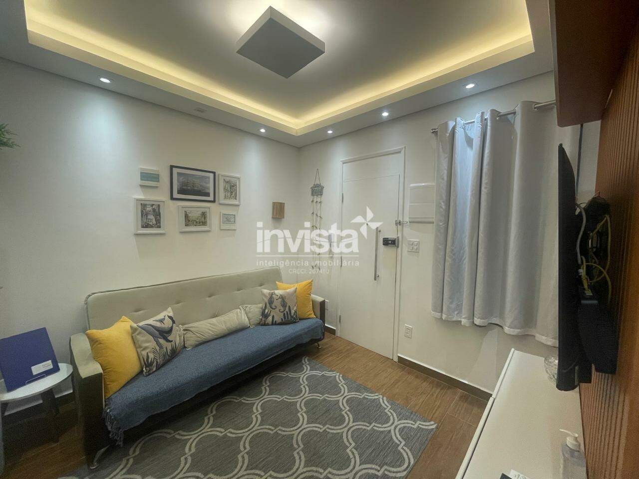 APARTAMENTO 01 DORMIT&Oacute;RIO FINAMENTE MOBILIADA FRENTE MAR &ndash; 45 m&sup2; | PRONTA PARA MORAR!! - Santos