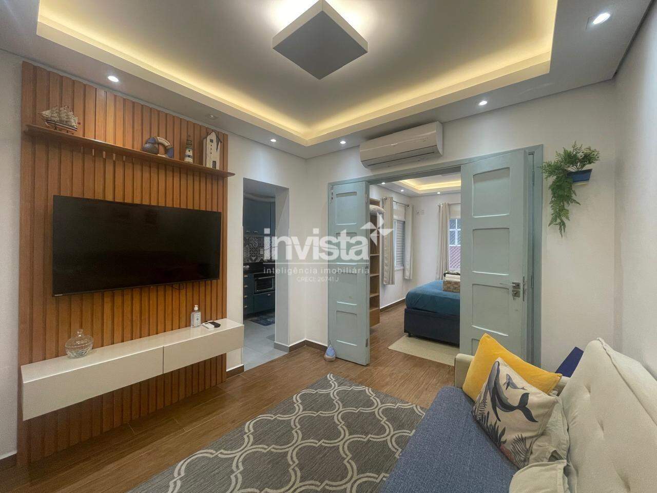C&oacute;digo: 43091 R$ 4.100,00 Apartamento para alugar em Santos-SP no bairro Ponta da Praia, com 1 dormit&oacute;rio e 44m&sup2; 44 m&sup2; 1 quarto 1 vaga - Santos