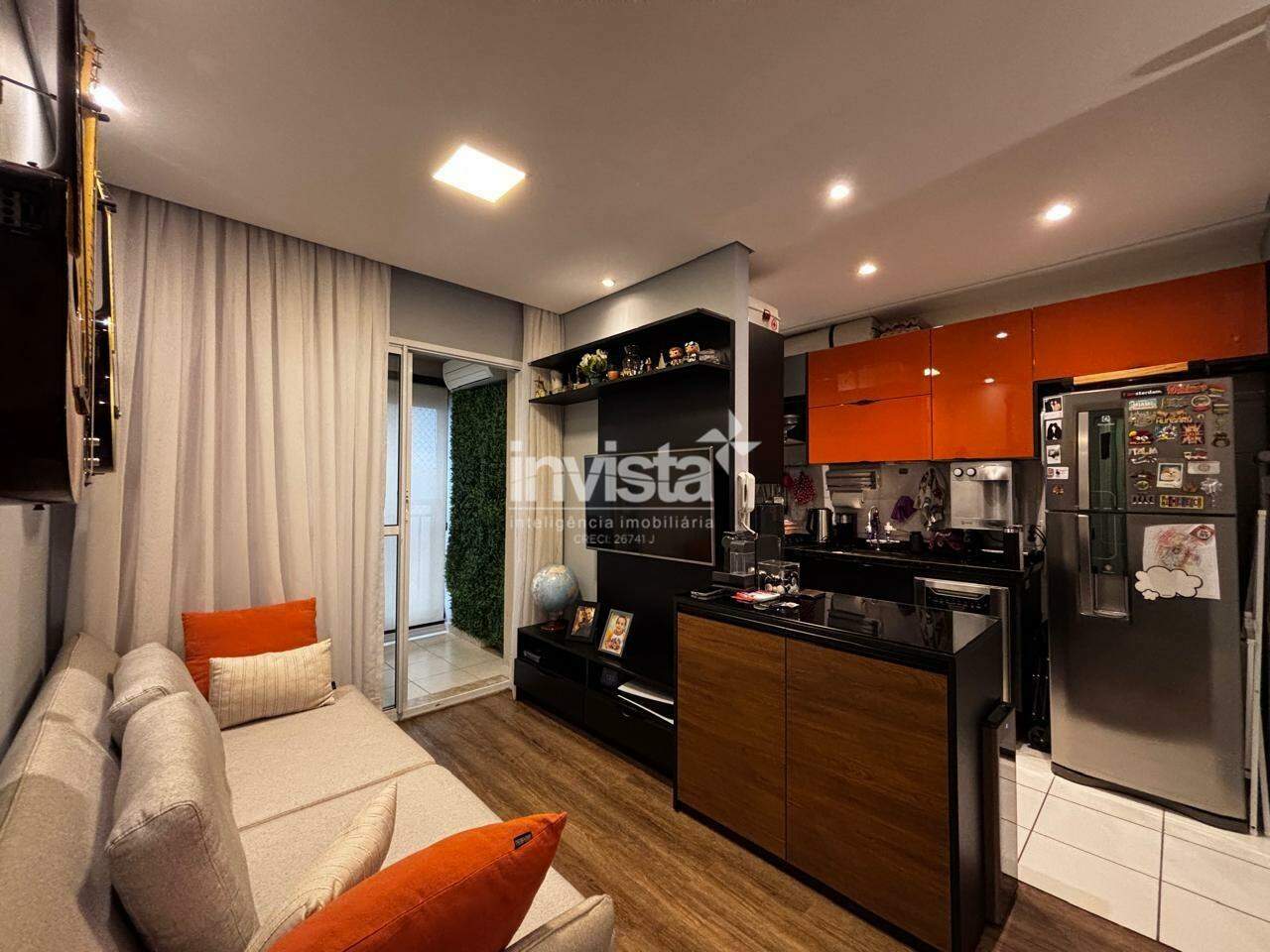 C&oacute;digo: 43129 R$ 700.000,00 Apartamento &agrave; venda em Santos-SP no bairro Marap&eacute;, com 2 dormit&oacute;rios e 63m&sup2; 63 m&sup2; 2 quartos 1 vaga - Santos