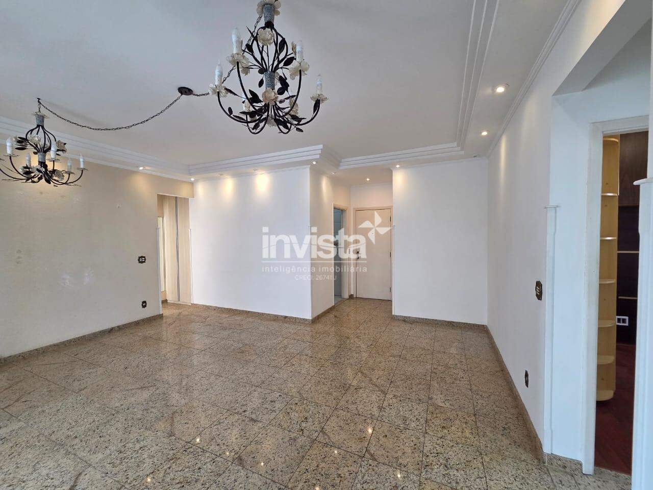 C&oacute;digo: 43161 R$ 5.500,00 Apartamento para alugar em Santos-SP no bairro Encruzilhada, com 3 dormit&oacute;rios e 90m&sup2; 90 m&sup2; 3 quartos 2 vagas - Santos