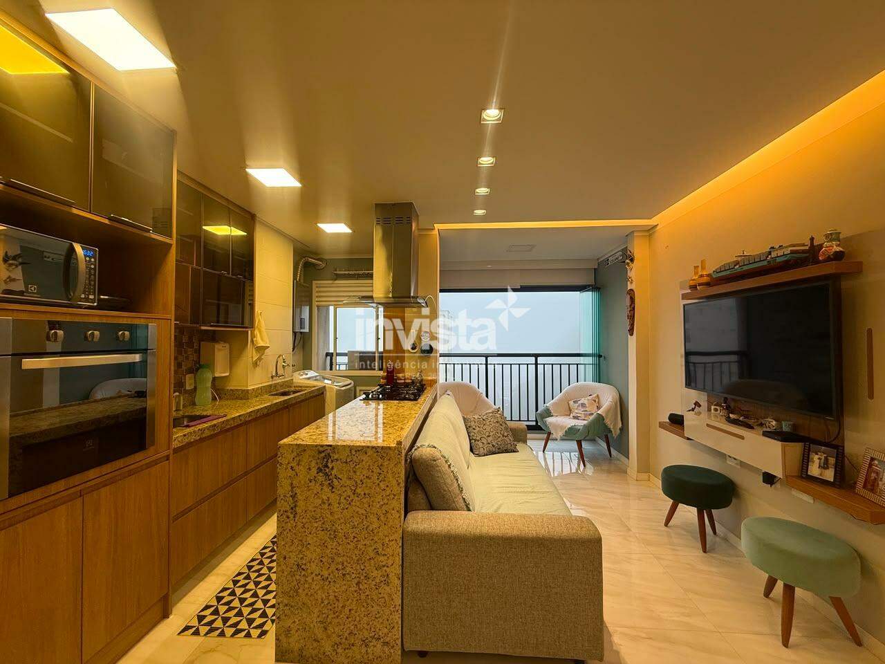 C&oacute;digo: 43203 R$ 4.800,00 Apartamento para alugar em Santos-SP no bairro Marap&eacute;, com 2 dormit&oacute;rios e 62m&sup2; 62 m&sup2; 2 quartos 1 vaga - Santos