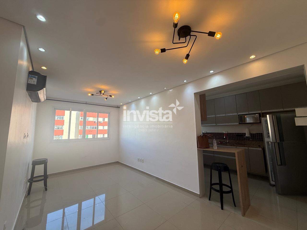 C&oacute;digo: 43242 R$ 3.000,00 Apartamento para alugar em Santos-SP no bairro Vila Mathias, com 1 dormit&oacute;rio e 55m&sup2; 55 m&sup2; 1 quarto 1 vaga - Santos