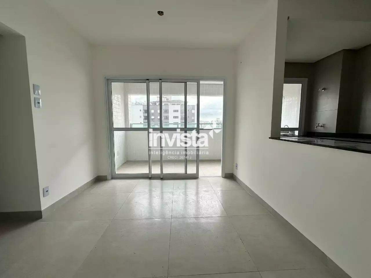Apartamento para Aluguel no Marap&eacute; &bull; 2 Dorms (1 Su&iacute;te) &bull; 56,50m&sup2; &bull; Fundo - Santos
