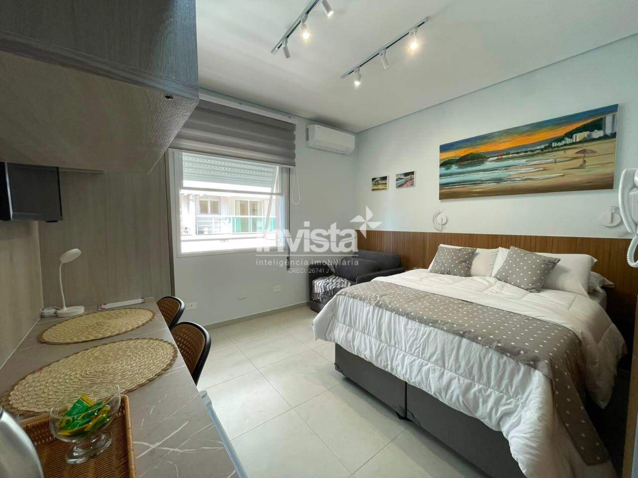 C&oacute;digo: 43285 R$ 380.000,00 Apartamento &agrave; venda em Santos-SP no bairro Embar&eacute;, com 1 dormit&oacute;rio e 27m&sup2; 27 m&sup2; 1 quarto 1 vaga - Santos