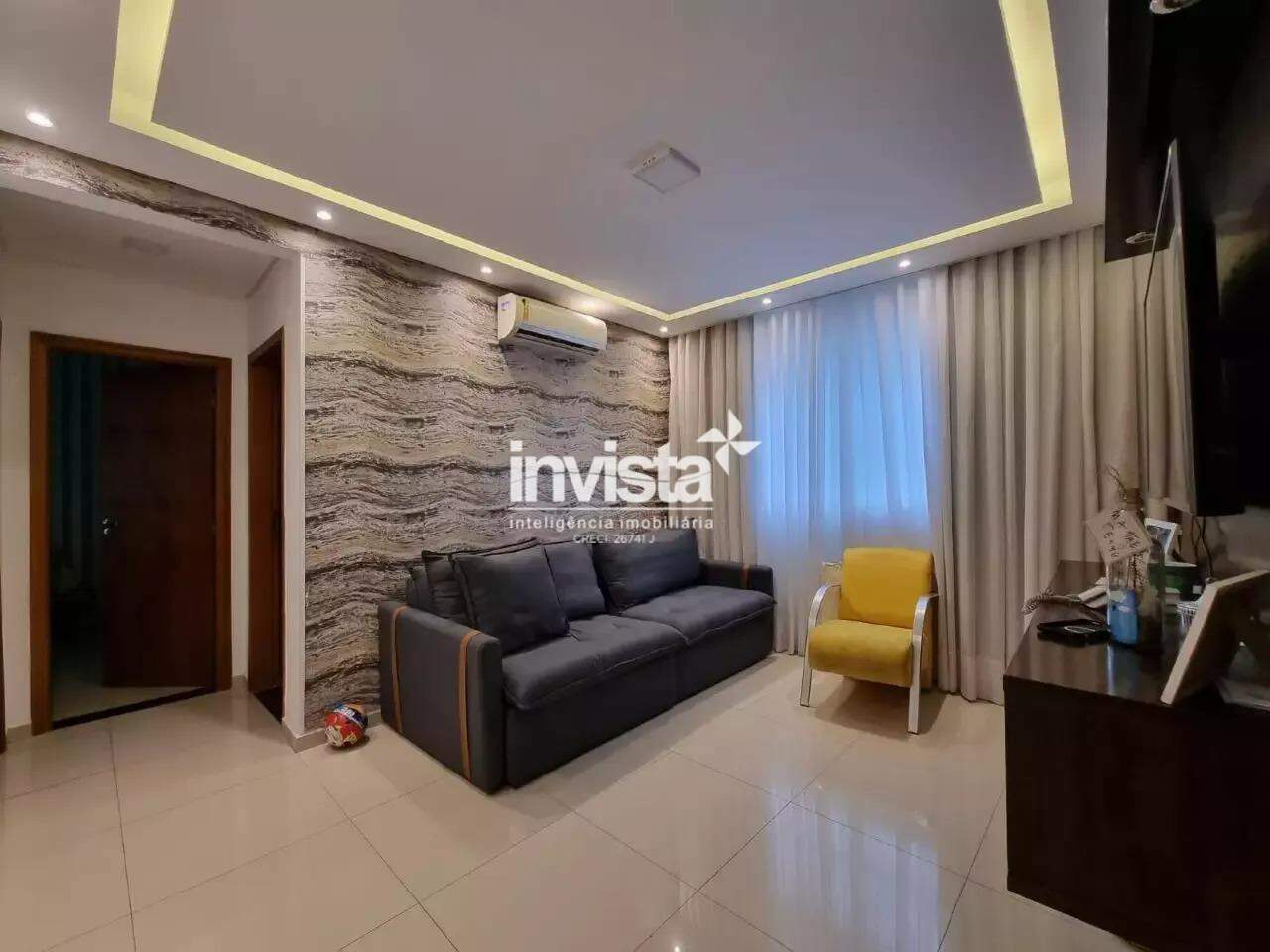 C&oacute;digo: 43329 R$ 3.800,00 Apartamento para alugar em Santos-SP no bairro Aparecida, com 2 dormit&oacute;rios e 58m&sup2; 58 m&sup2; 2 quartos 1 vaga - Santos