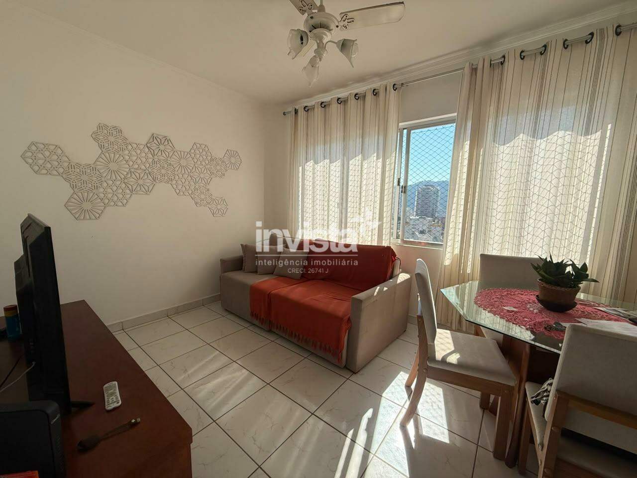 Apartamento 01 dormit&oacute;rio mobiliado para loca&ccedil;&atilde;o na Quadra da Praia no Jos&eacute; Menino - Santos