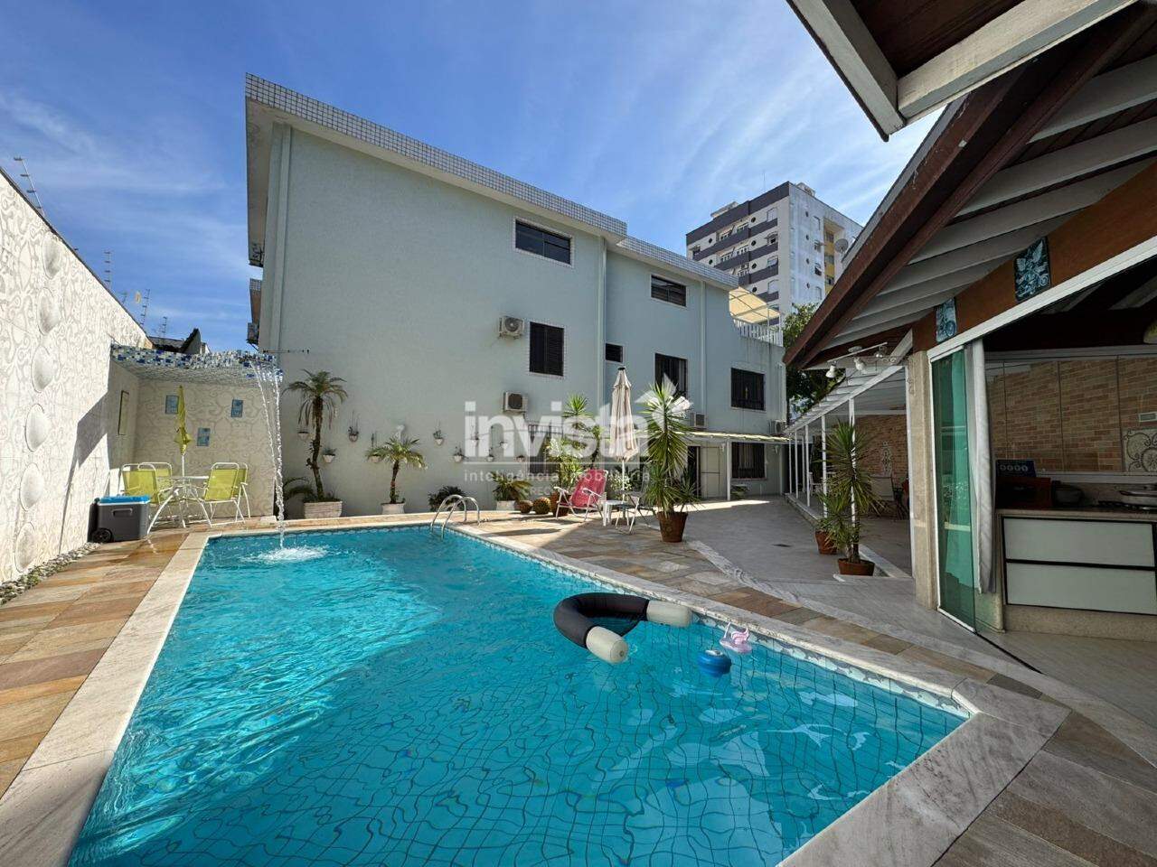 C&oacute;digo: 43377 R$ 17.000,00 Casa Sobreposta Baixa para alugar em Santos-SP no bairro Aparecida, com 4 dormit&oacute;rios e 184m&sup2; 184 m&sup2; 4 quartos 2 vagas - Santos
