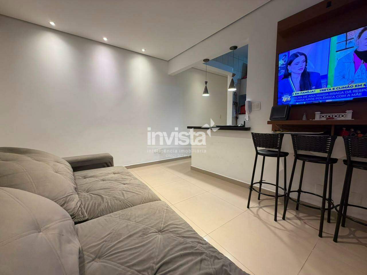 C&oacute;digo: 43400 R$ 570.000,00 Apartamento &agrave; venda em Santos-SP no bairro Boqueir&atilde;o, com 2 dormit&oacute;rios e 68m&sup2; 68 m&sup2; 2 quartos 1 vaga - Santos