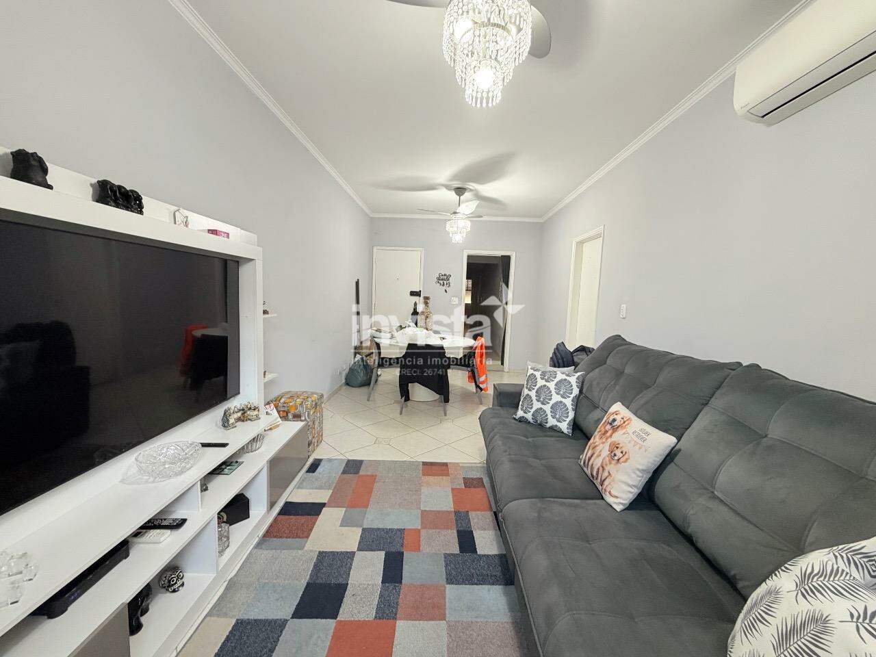 C&oacute;digo: 43417 R$ 650.000,00 Apartamento &agrave; venda em Santos-SP no bairro Boqueir&atilde;o, com 3 dormit&oacute;rios e 118m&sup2; 118 m&sup2; 3 quartos 1 vaga - Santos