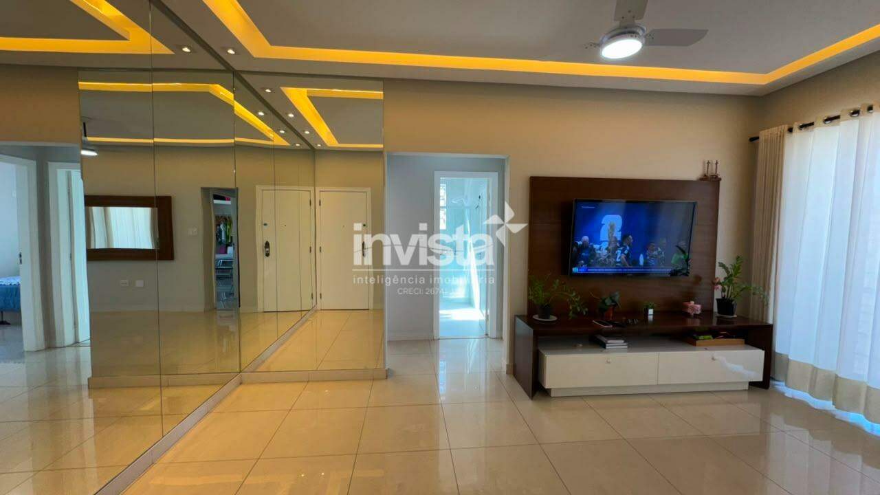APARTAMENTO MOBILIADO PARA LOCA&Ccedil;&Atilde;O NO GONZAGA | 3 DORMIT&Oacute;RIOS | 1 QUADRA DA PRAIA - Santos