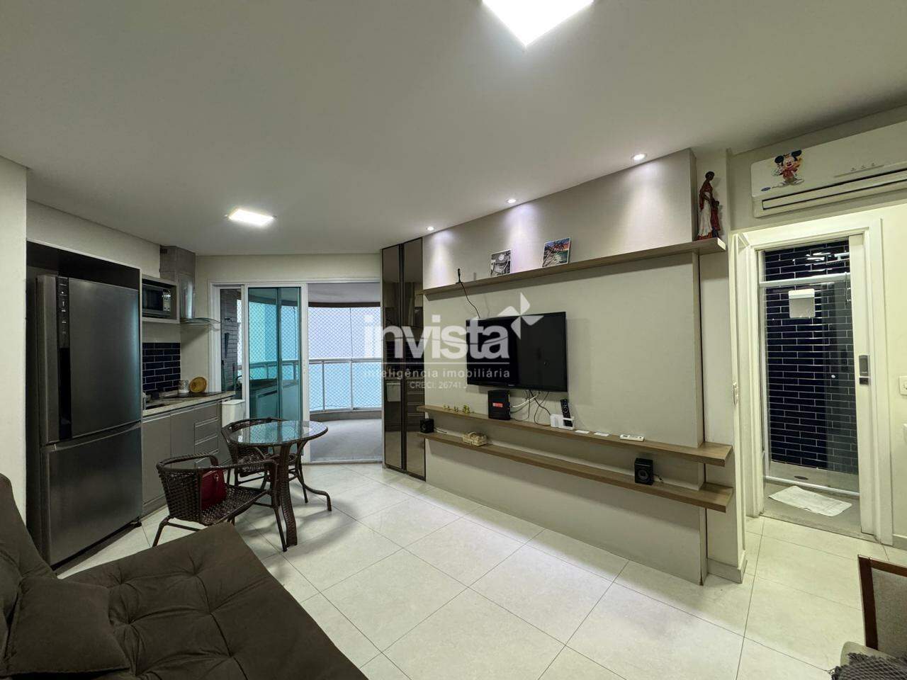 C&oacute;digo: 43425 R$ 5.000,00 Apartamento para alugar em Santos-SP no bairro Pomp&eacute;ia, com 1 dormit&oacute;rio e 45m&sup2; 45 m&sup2; 1 quarto 1 vaga - Santos