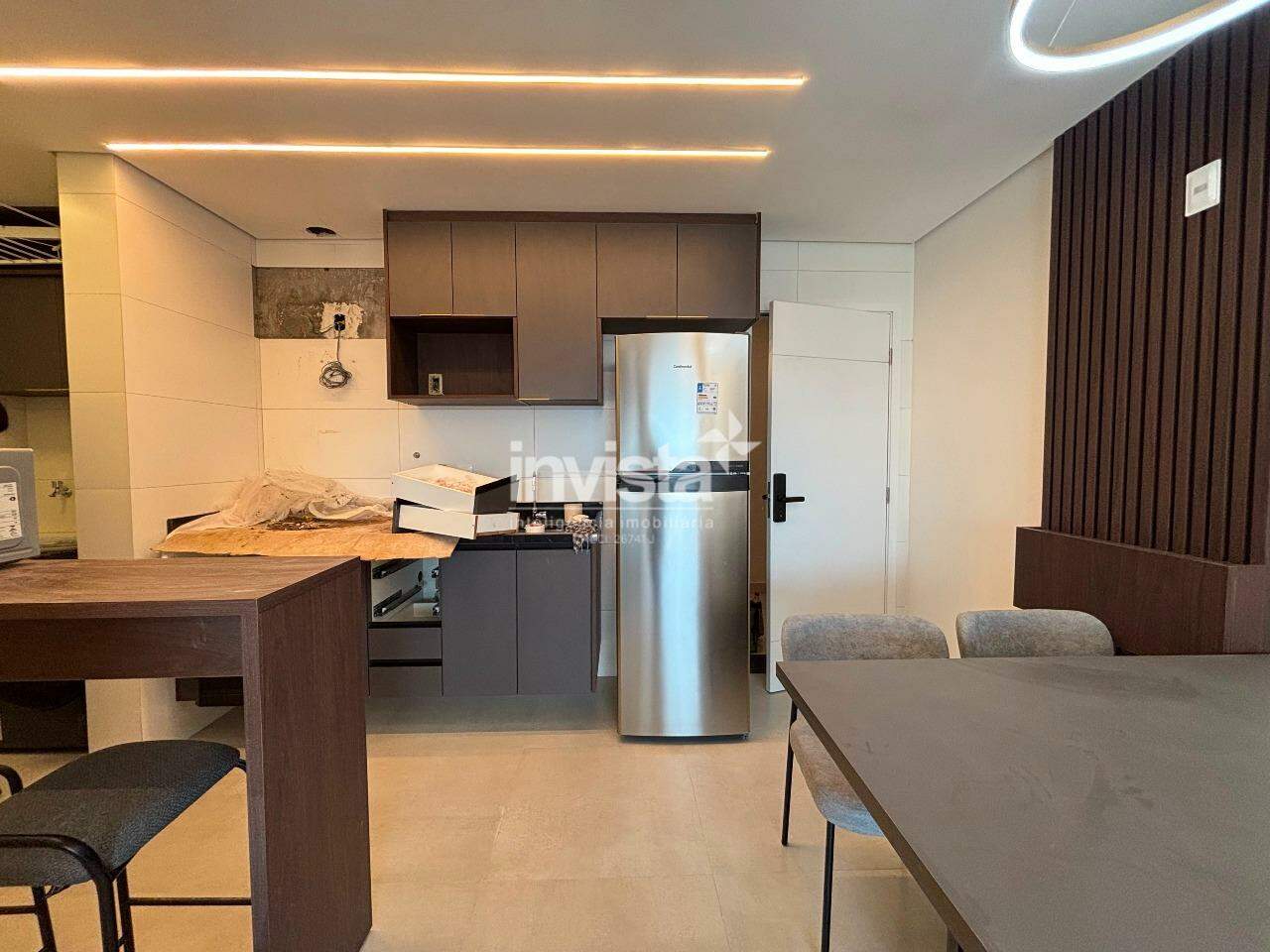 Apartamento 02 dormit&oacute;rios em pr&eacute;dio rec&eacute;m entregue para loca&ccedil;&atilde;o no Macuco - Santos