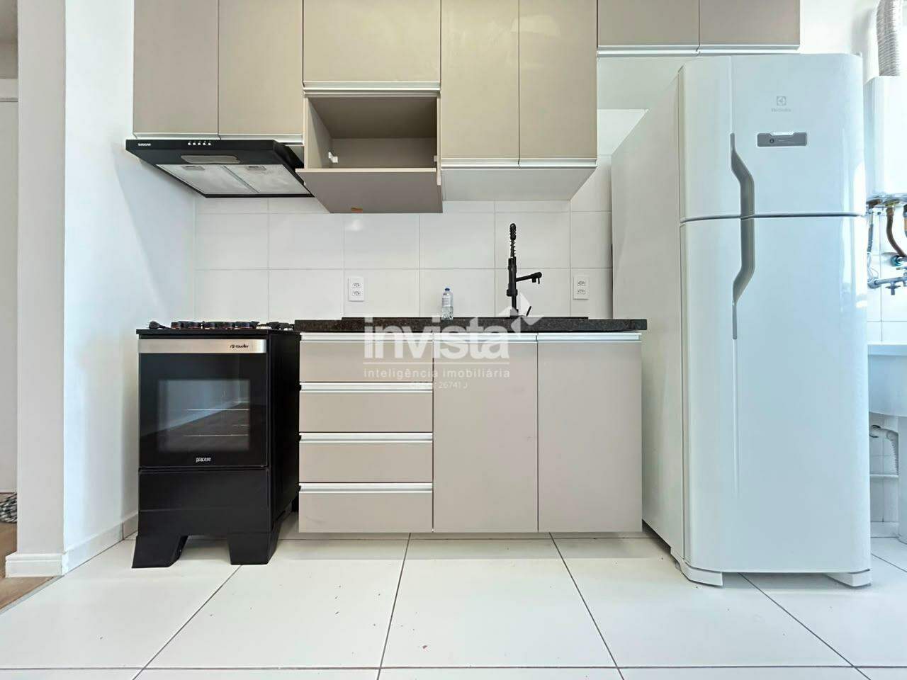 Apartamento para aluguel no bairro Marap&eacute; com lazer completo - Santos