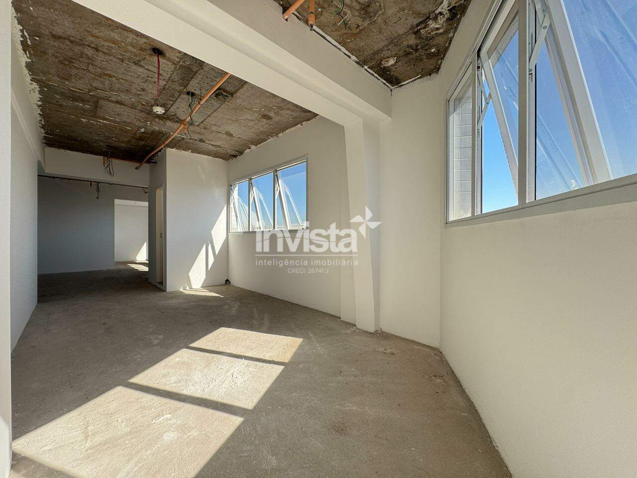 Conjunto Comercial (104,92 m&sup2;) &agrave; venda na Ponta da Praia, Santos | 2 vagas | Portaria 24h e seguran&ccedil;a 24h - Santos