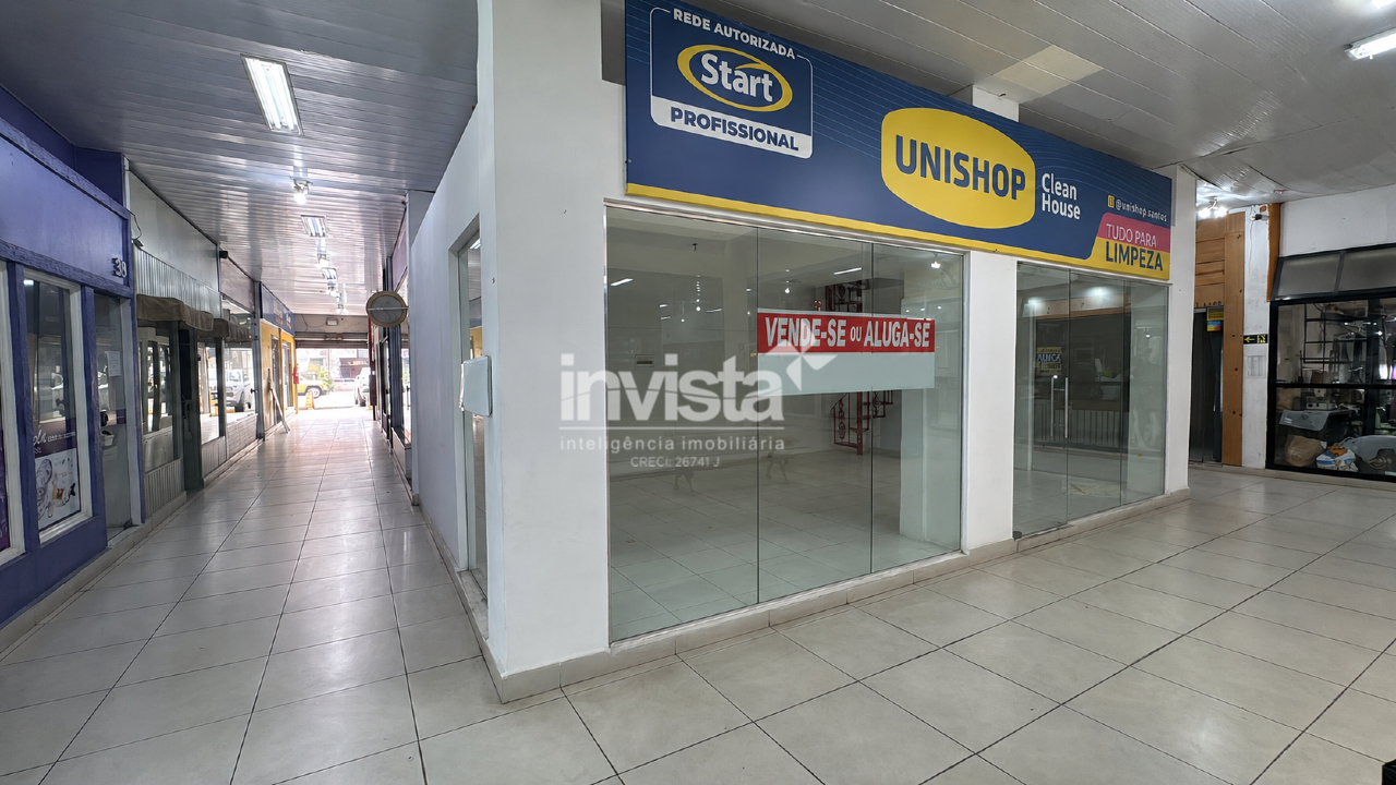 C&oacute;digo: 43554 R$ 3.620,00 Loja para alugar em Santos-SP no bairro Embar&eacute;, com 1 dormit&oacute;rio e 47m&sup2; 47 m&sup2; 1 quarto 0 vagas - Santos