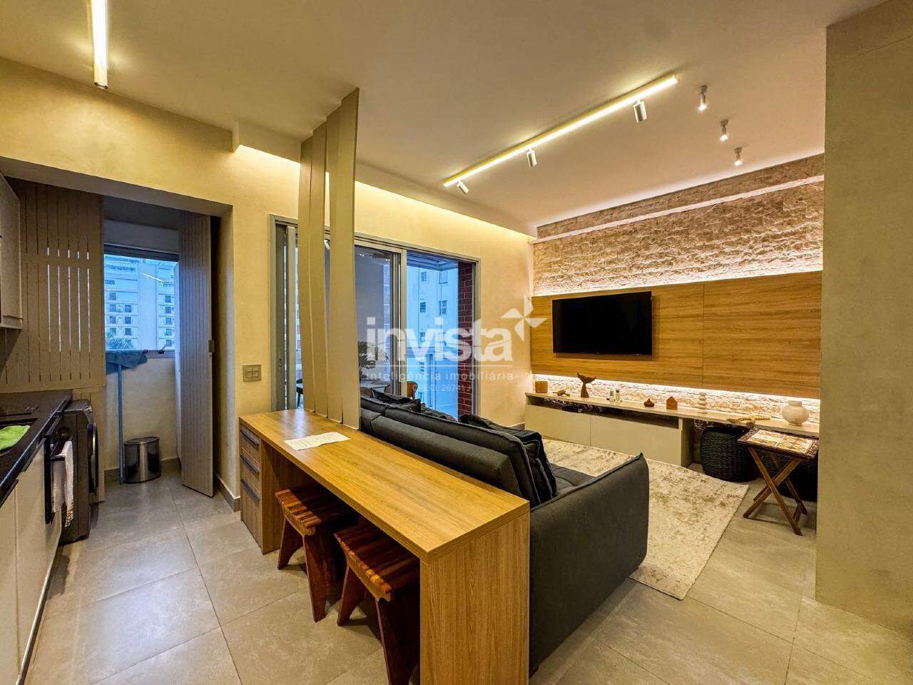 C&oacute;digo: 43585 R$ 770.000,00 Apartamento &agrave; venda em Santos-SP no bairro Boqueir&atilde;o, com 1 dormit&oacute;rio e 46m&sup2; 46 m&sup2; 1 quarto 1 vaga - Santos