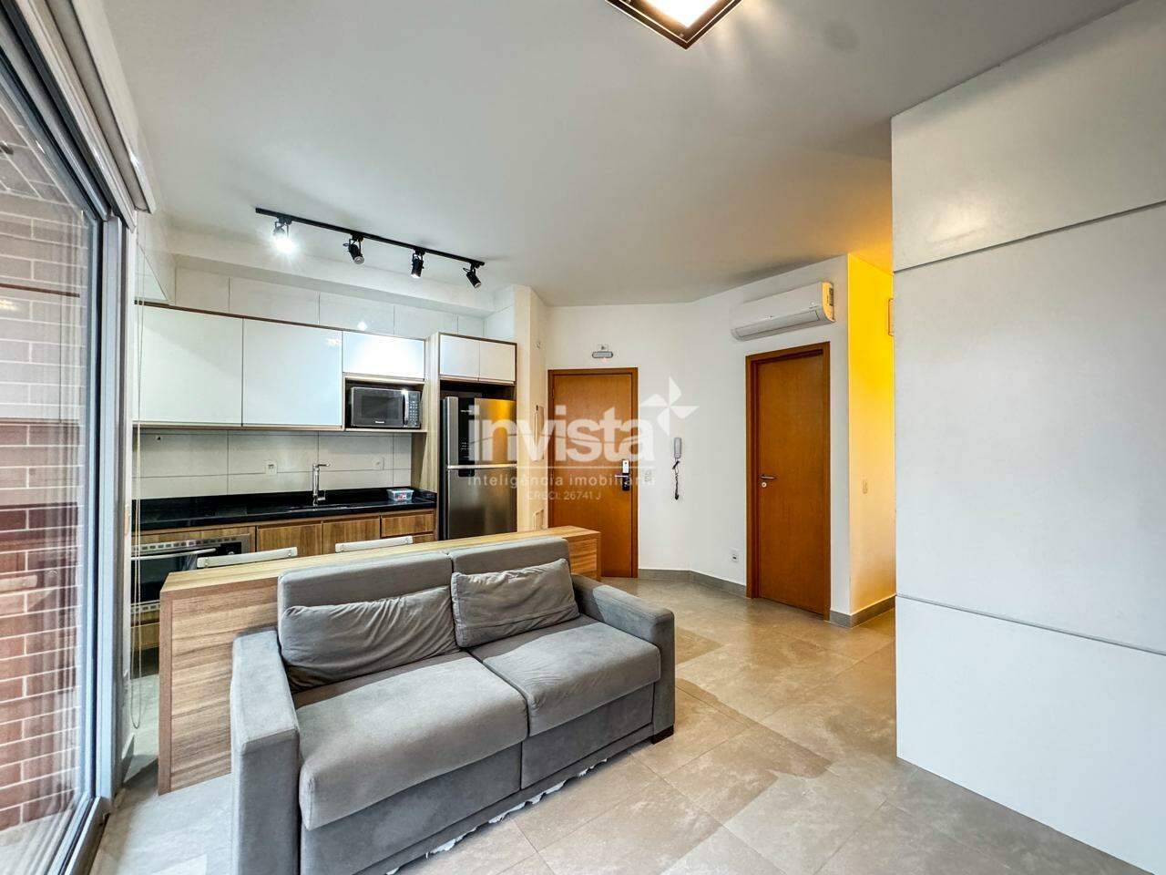 C&oacute;digo: 43587 R$ 880.000,00 Apartamento &agrave; venda em Santos-SP no bairro Boqueir&atilde;o, com 1 dormit&oacute;rio e 46m&sup2; 46 m&sup2; 1 quarto 1 vaga - Santos