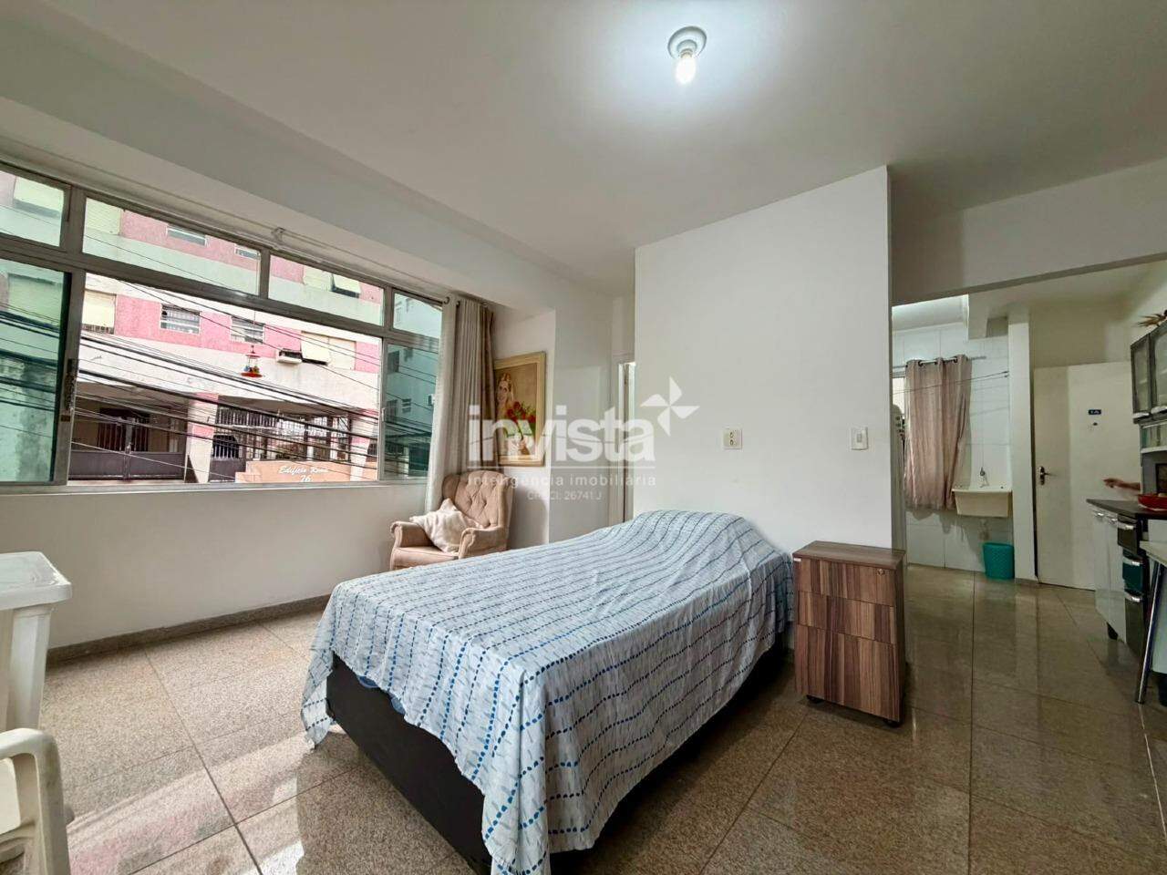 C&oacute;digo: 43592 R$ 190.000,00 Apartamento &agrave; venda em Santos-SP no bairro Jos&eacute; Menino, com 1 dormit&oacute;rio e 40m&sup2; 40 m&sup2; 1 quarto 1 vaga - Santos