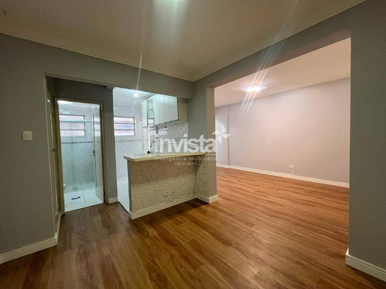 C&oacute;digo: 43653 R$ 2.800,00 Apartamento para alugar em Santos-SP no bairro Pomp&eacute;ia, com 1 dormit&oacute;rio e 48m&sup2; 48 m&sup2; 1 quarto 1 vaga - Santos