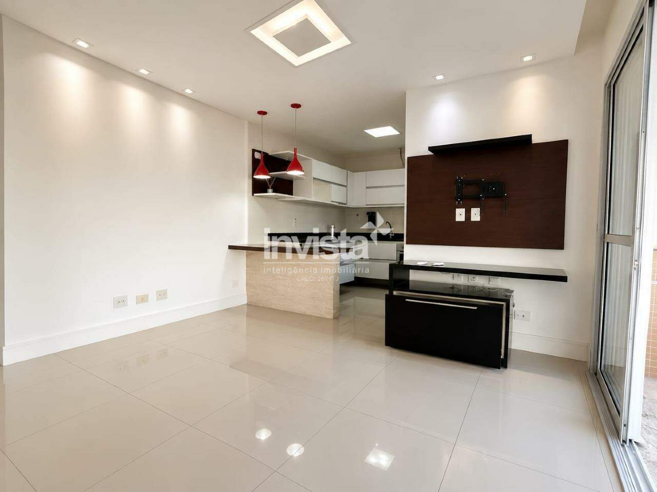 C&oacute;digo: 43664 R$ 4.800,00 Apartamento para alugar em Santos-SP no bairro Gonzaga, com 1 dormit&oacute;rio e 47m&sup2; 47 m&sup2; 1 quarto 1 vaga - Santos