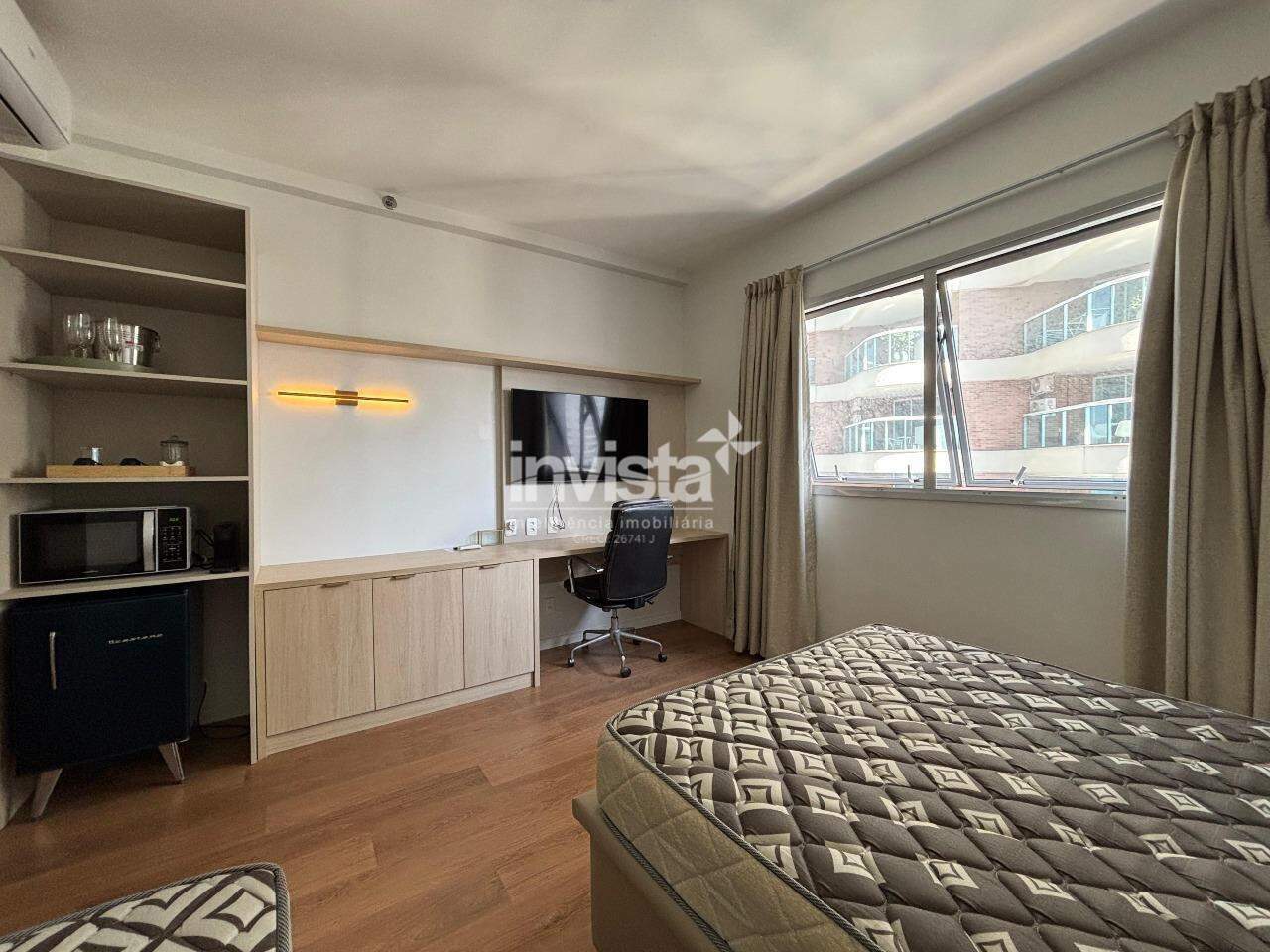 C&oacute;digo: 43677 R$ 430.000,00 Apartamento &agrave; venda em Santos-SP no bairro Pomp&eacute;ia, com 1 dormit&oacute;rio e 24m&sup2; 24 m&sup2; 1 quarto 0 vagas - Santos