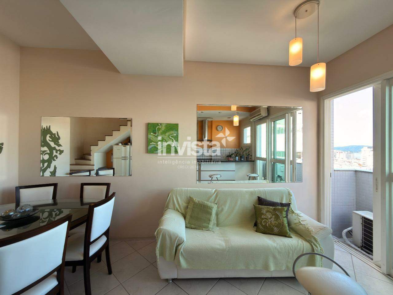 C&oacute;digo: 43746 R$ 6.500,00 Apartamento para alugar em Santos-SP no bairro Gonzaga, com 2 dormit&oacute;rios e 80m&sup2; 80 m&sup2; 2 quartos 1 vaga - Santos