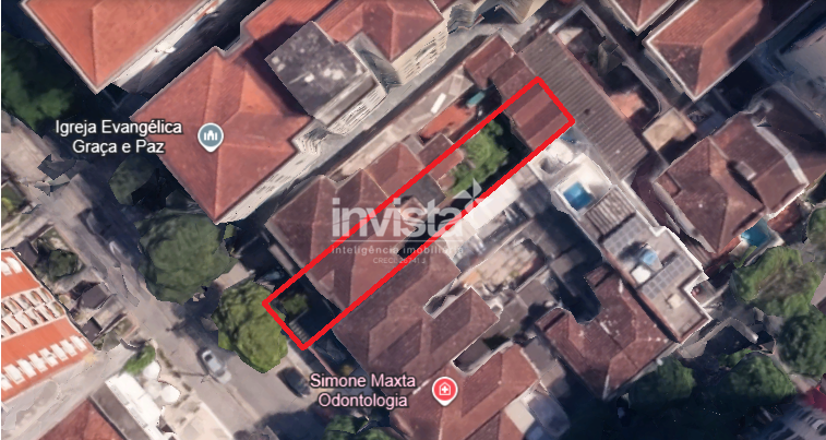 C&oacute;digo: 43792 R$ 13.000,00 Terreno para alugar em Santos-SP no bairro Gonzaga, com 0 dormit&oacute;rio e 300m&sup2; 300 m&sup2; 0 quartos 1 vaga - Santos