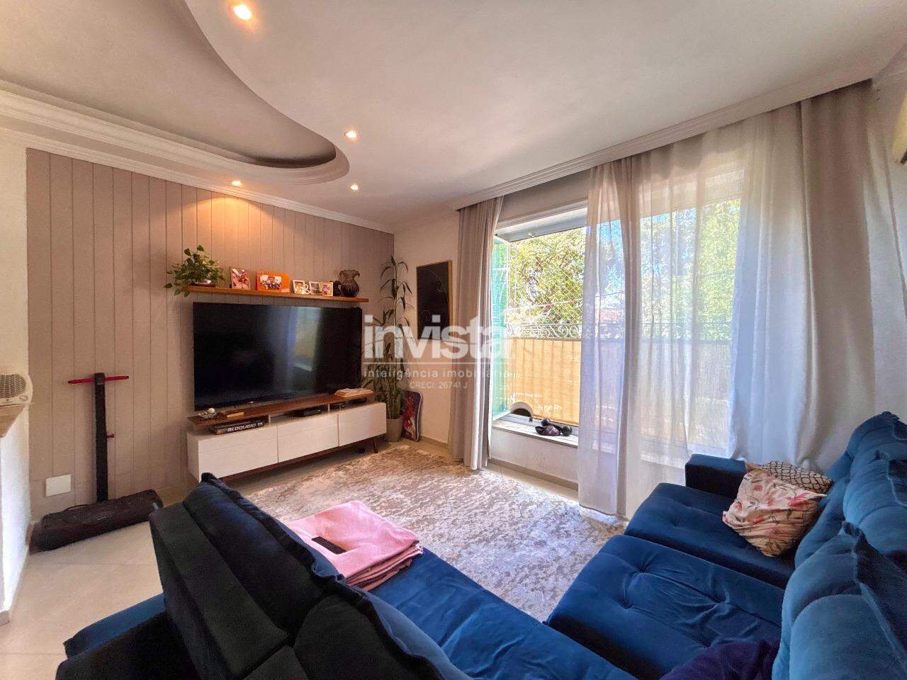 C&oacute;digo: 43813 R$ 450.000,00 Apartamento &agrave; venda em Santos-SP no bairro Vila Mathias, com 2 dormit&oacute;rios e 80m&sup2; 80 m&sup2; 2 quartos 1 vaga - Santos