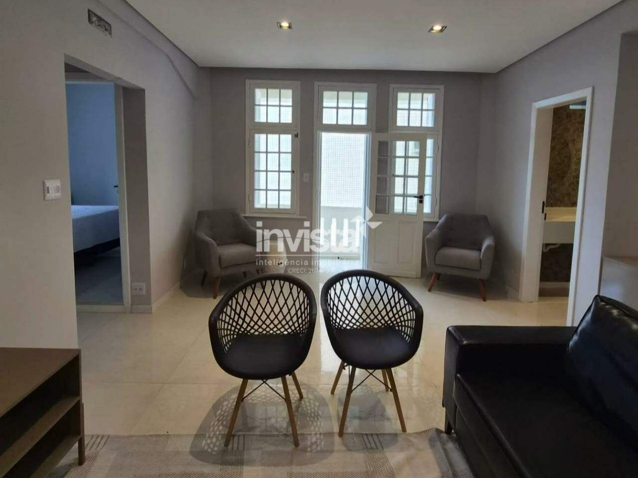 Aluguel: Apartamento Mobiliado 2 Dorms | Gonzaga &ndash; Frente Mar - Santos