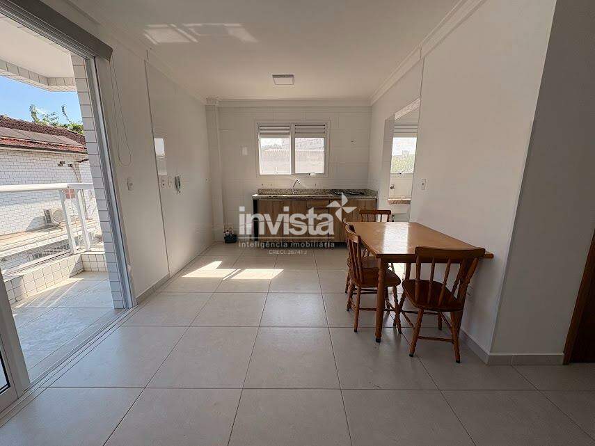 Apartamento para aluguel no Boqueir&atilde;o, Santos/SP | 1 dorm | 54m&sup2; | Varanda e 1 vaga - Santos