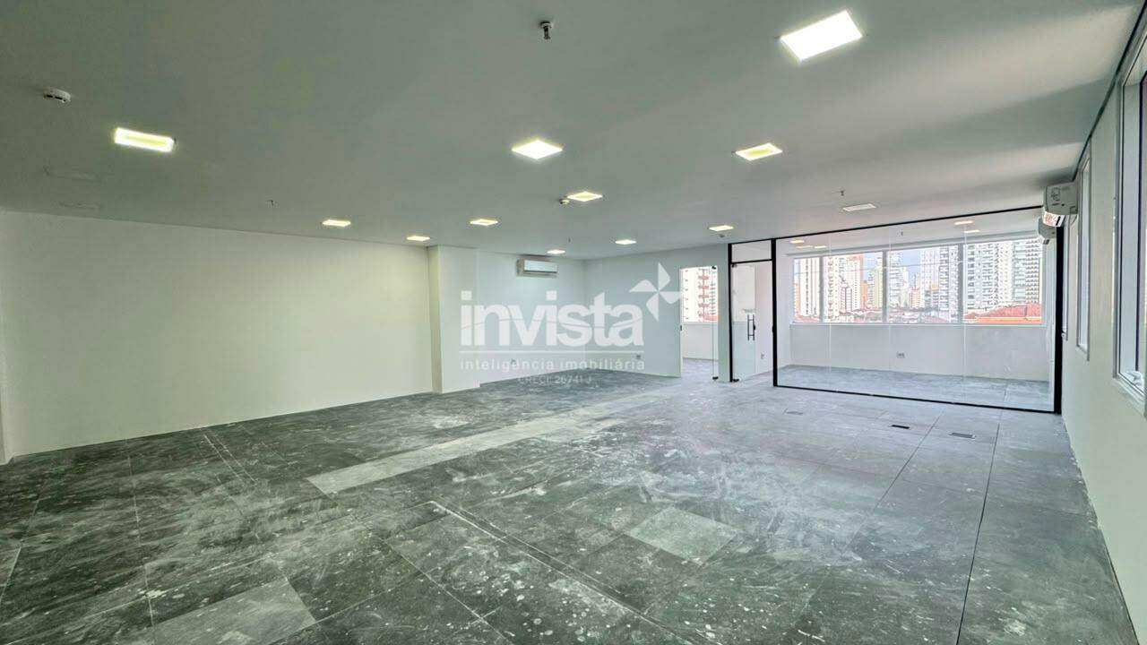 C&oacute;digo: 43926 R$ 9.000,00 Sala Comercial para alugar em Santos-SP no bairro Gonzaga, com 0 dormit&oacute;rio e 127m&sup2; 127 m&sup2; 0 quartos 3 vagas - Santos