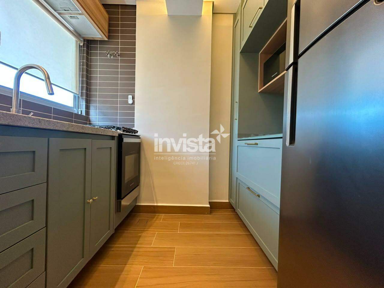 Apartamento para alugar na Ponta da Praia Mobiliado - Santos