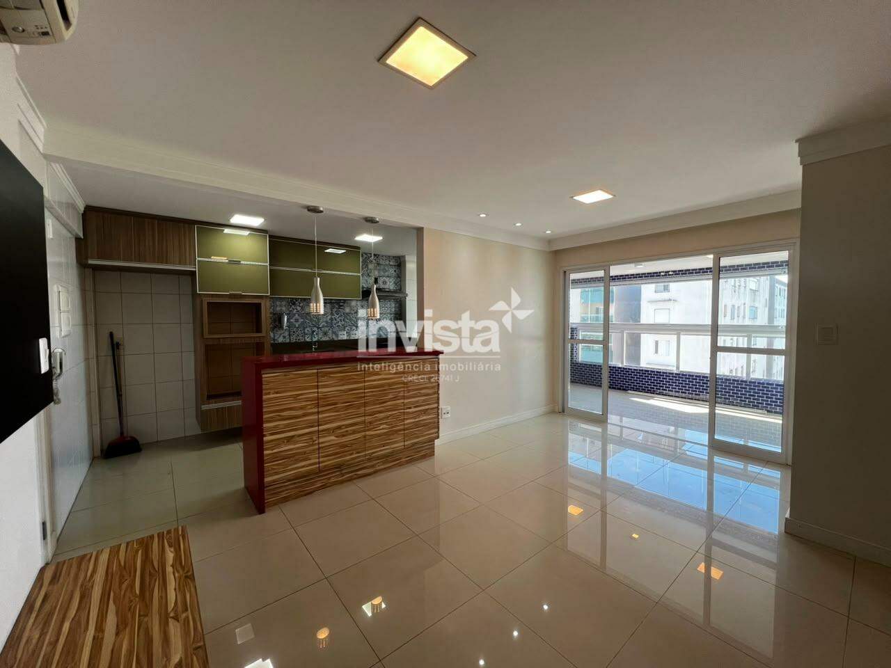 Apartamento para aluguel no bairro Itarar&eacute; - Santos