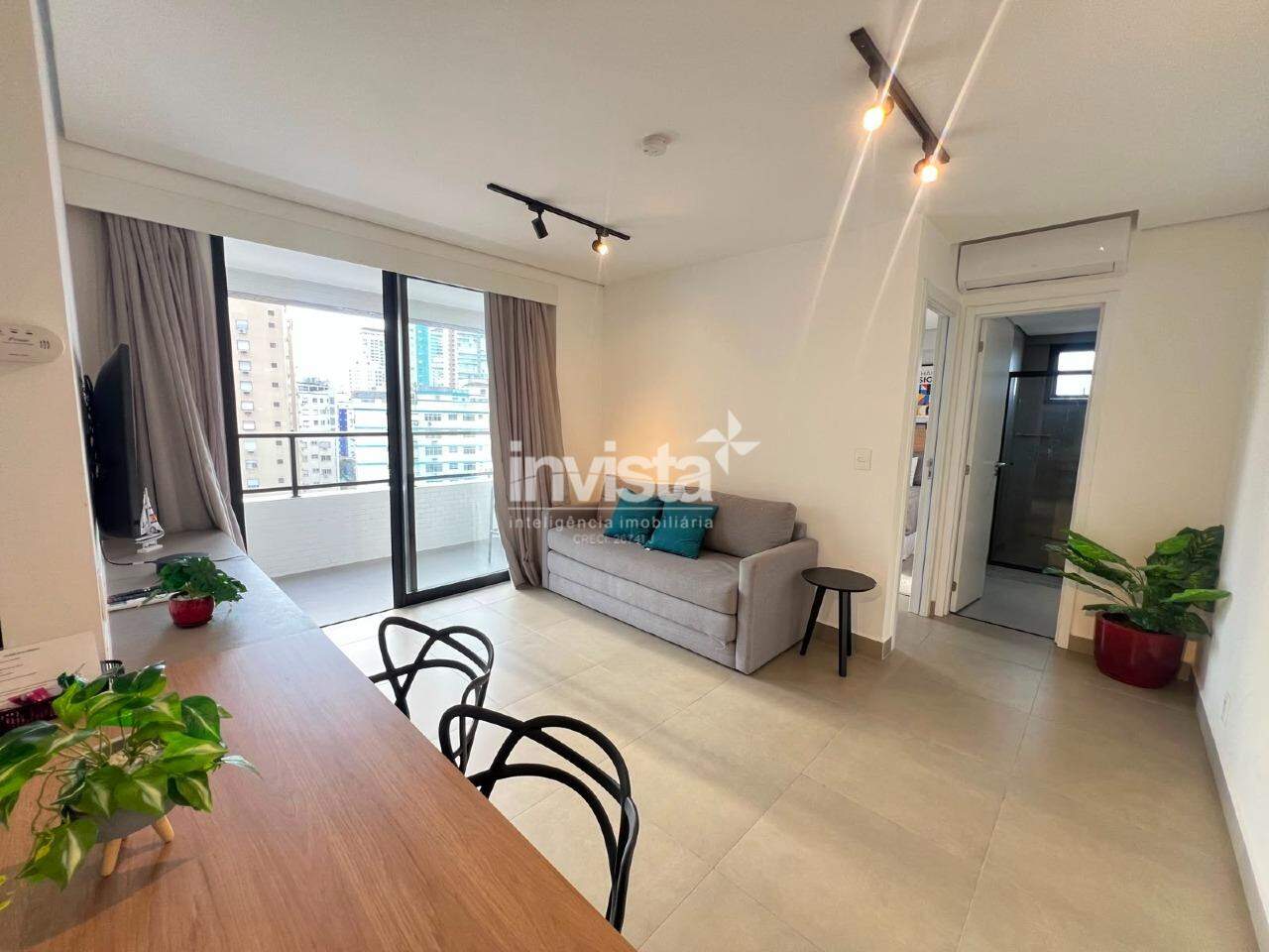 C&oacute;digo: 43949 R$ 5.500,00 Apartamento para alugar em Santos-SP no bairro Ponta da Praia, com 1 dormit&oacute;rio e 57m&sup2; 57 m&sup2; 1 quarto 1 vaga - Santos