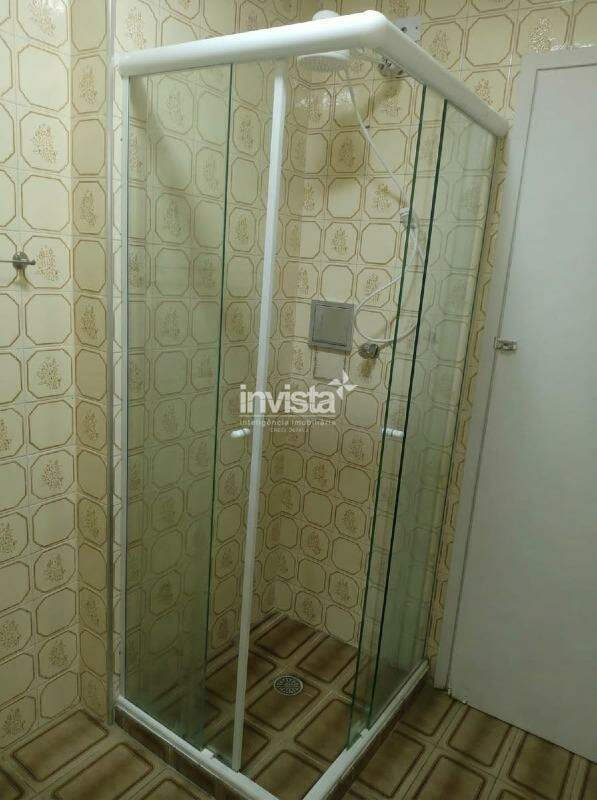 Aluguel: Apartamento em pr&eacute;dio frente mar no Embar&eacute; (Santos) &ndash; 1 Dorm, 1 Vaga e Vista Mar - Santos