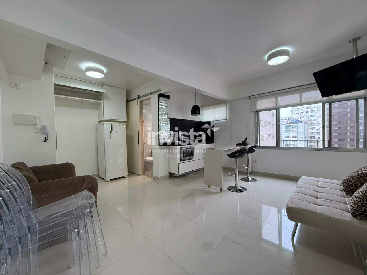 C&oacute;digo: 44048 R$ 450.000,00 Apartamento &agrave; venda em Santos-SP no bairro Boqueir&atilde;o, com 1 dormit&oacute;rio e 40m&sup2; 40 m&sup2; 1 quarto 1 vaga - Santos