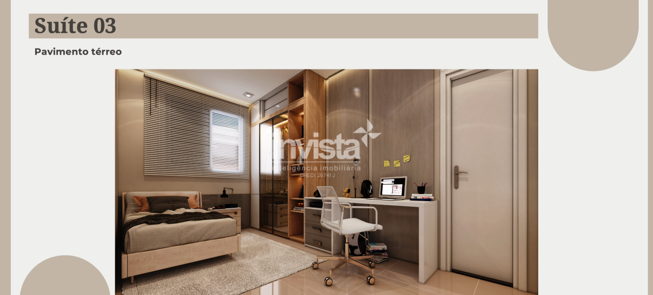Casa nova no Embar&eacute; &mdash; 3 su&iacute;tes e um pavimento inteiro de lazer com piscina e espa&ccedil;o gourmet - Santos