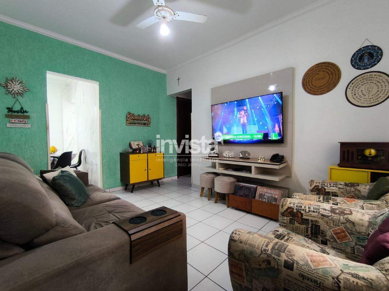 C&oacute;digo: 44121 R$ 375.000,00 Apartamento &agrave; venda em Santos-SP no bairro Estu&aacute;rio, com 2 dormit&oacute;rios e 56m&sup2; 56 m&sup2; 2 quartos 1 vaga - Santos