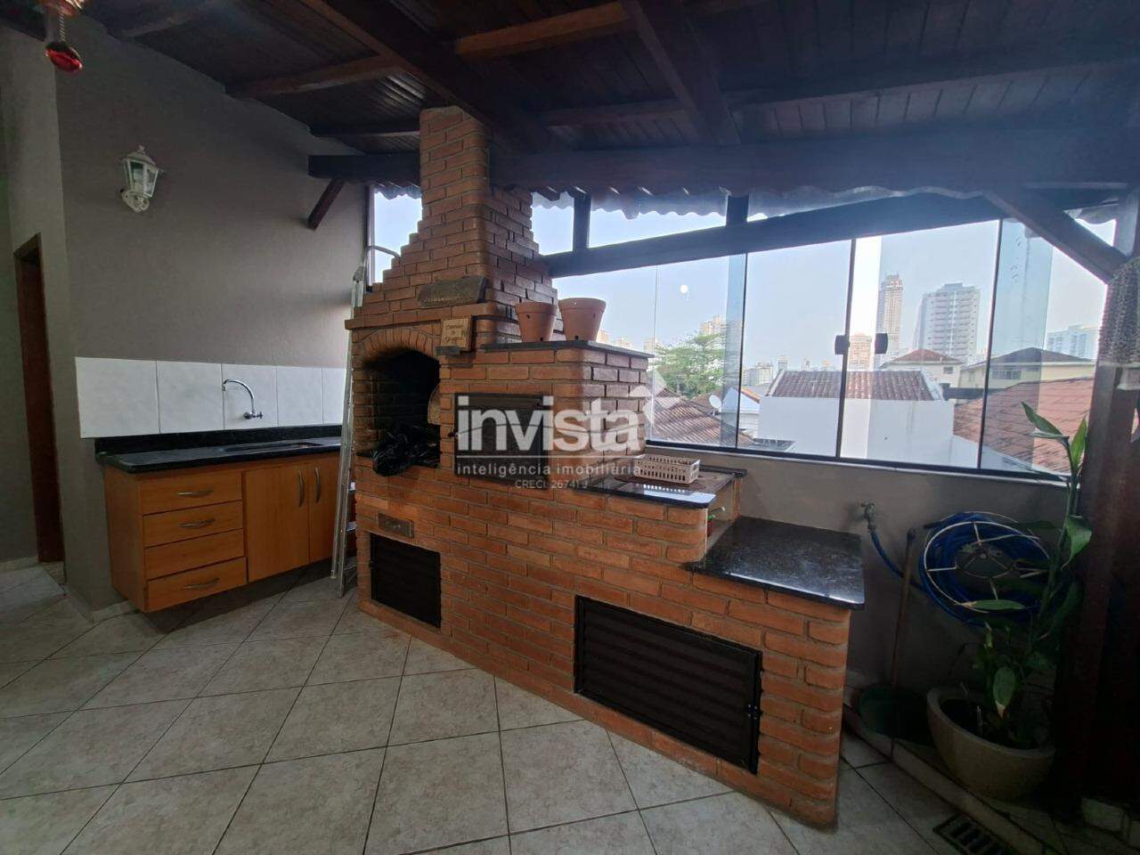 C&oacute;digo: 44167 R$ 6.500,00 Casa Sobreposta Alta Duplex para alugar em Santos-SP no bairro Marap&eacute;, com 3 dormit&oacute;rios e 120m&sup2; 120 m&sup2; 3 quartos 0 vagas - Santos