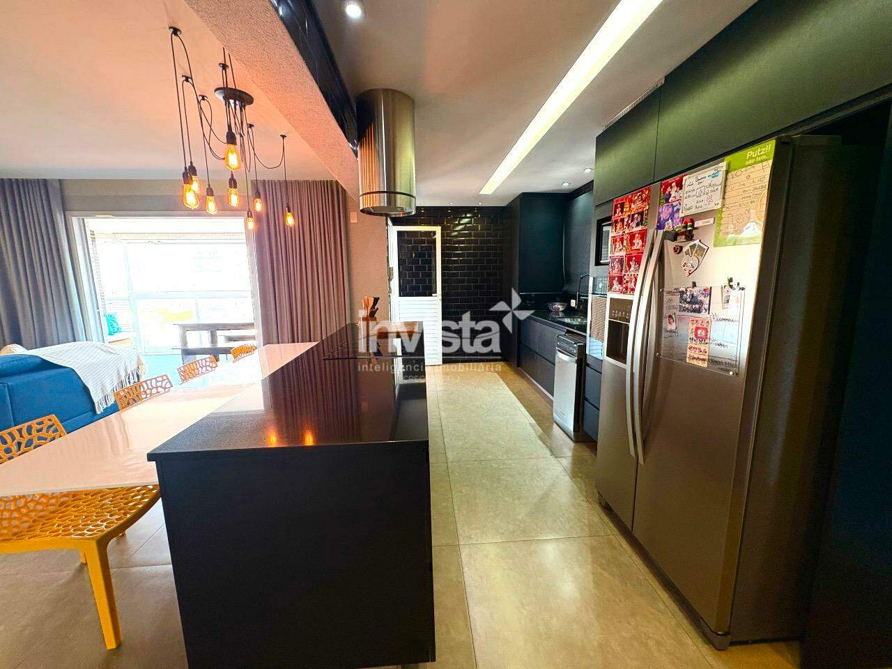 Apartamento mobiliado de 132 m&sup2; com 3 quartos no Embar&eacute;, Santos - Santos