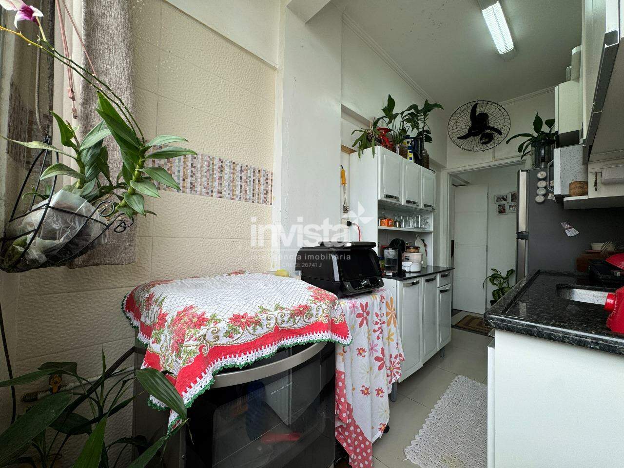 Apartamento residencial com vista para o mar &agrave; venda no bairro Aparecida, em Santos - Santos