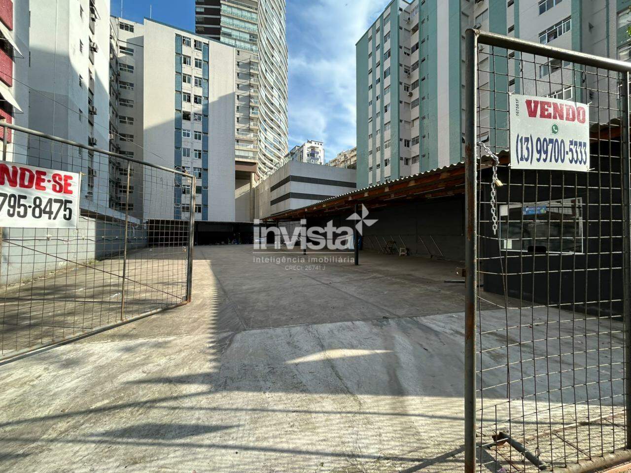 Terreno para aluguel no bairro Pomp&eacute;ia - Santos