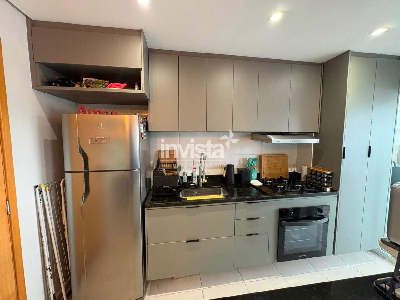 Apartamento residencial &agrave; venda no Macuco, Santos, com 2 quartos e varanda gourmet - Santos