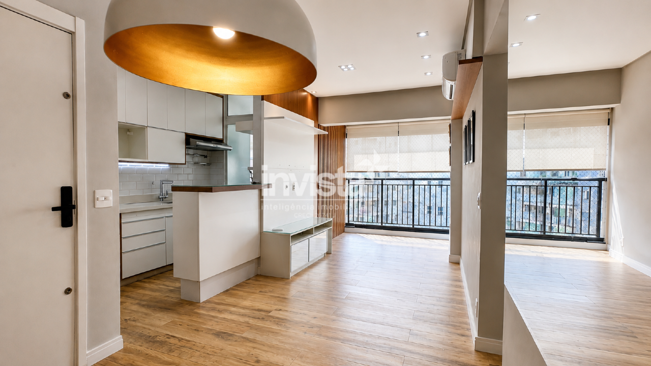 C&oacute;digo: 44297 R$ 5.200,00 Apartamento para alugar em Santos-SP no bairro Marap&eacute;, com 2 dormit&oacute;rios e 63m&sup2; 63 m&sup2; 2 quartos 1 vaga - Santos