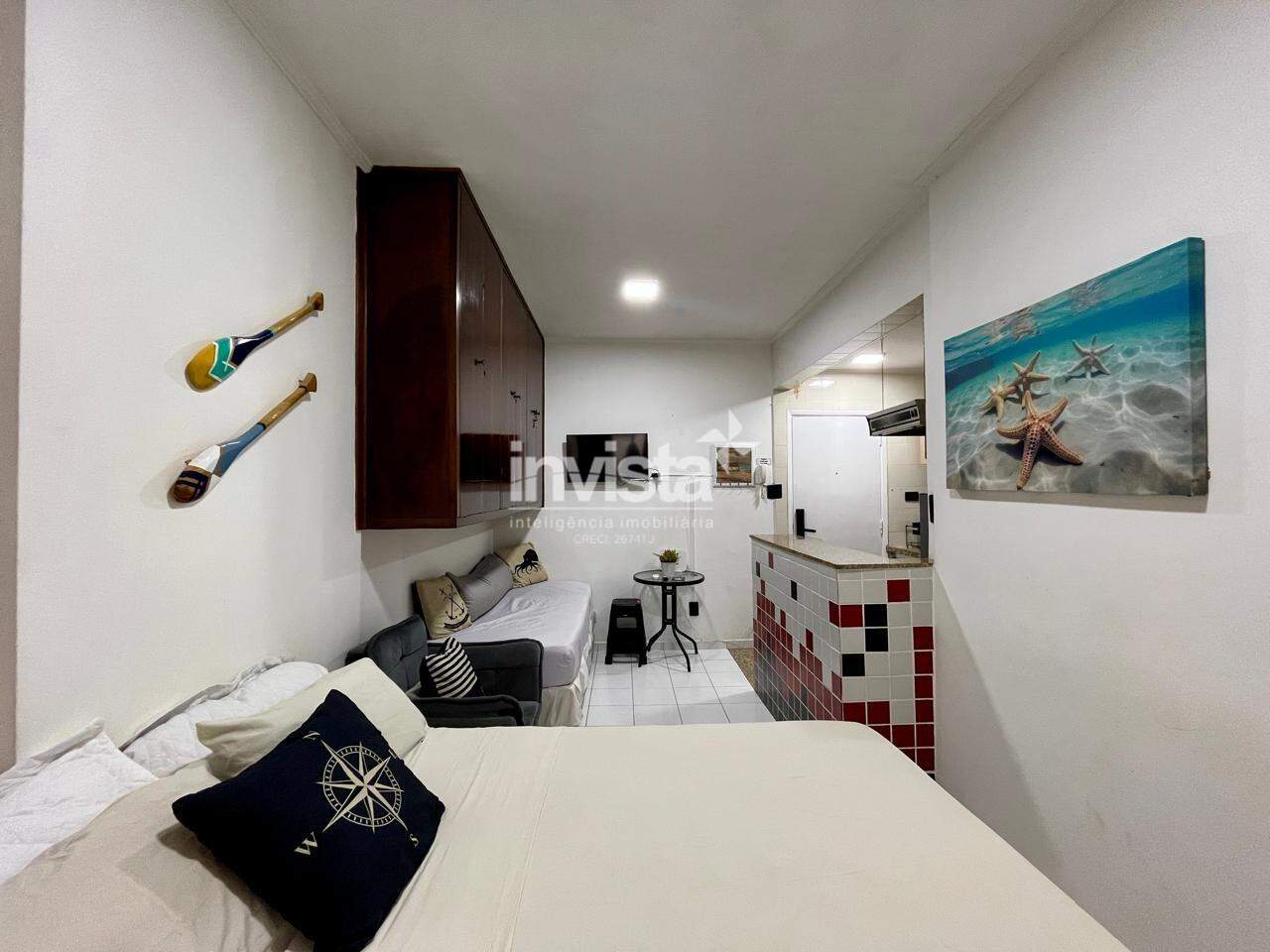 C&oacute;digo: 44329 R$ 320.000,00 Kitnet &agrave; venda em Santos-SP no bairro Aparecida, com 1 dormit&oacute;rio e 25m&sup2; 25 m&sup2; 1 quarto 1 vaga - Santos