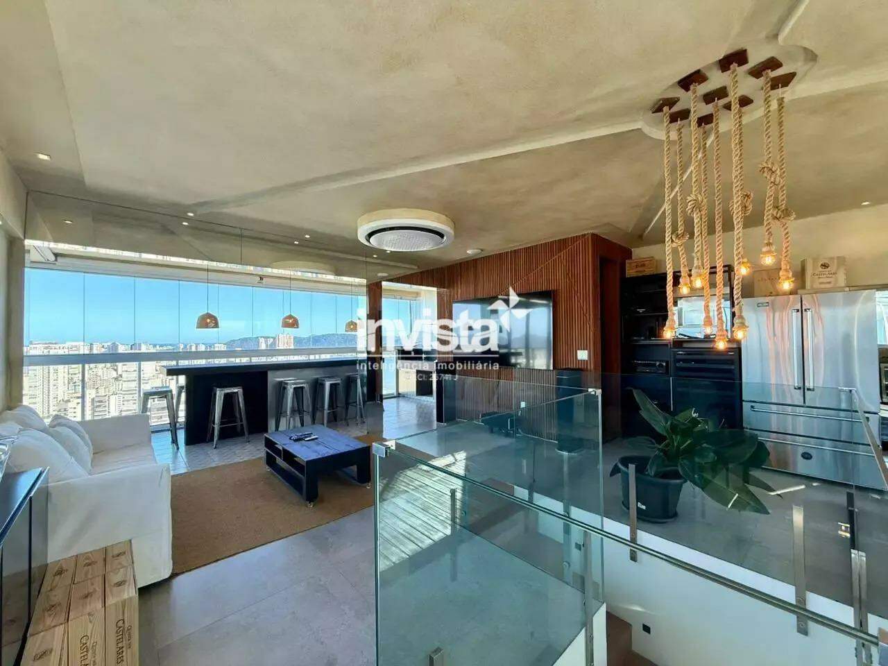 Cobertura Triplex para aluguel no bairro Embar&eacute; - Santos